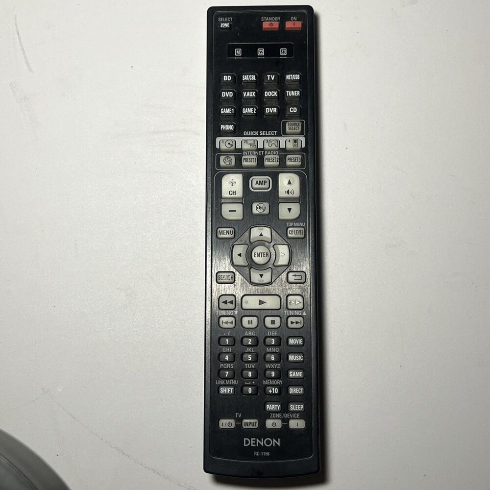 Genuine OEM Denon RC-1156 Remote Control - Tested